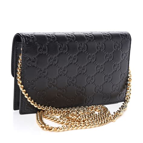 gucci wallet in chain|gucci guccissima wallet on chain.